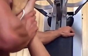 Blonde hot alexa works out
