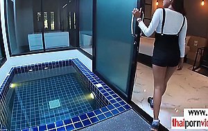 Asian teen gives her boyfriend a sexy footjob hardcore