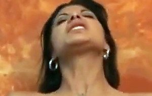 Horny chick plays with his tiny pecker