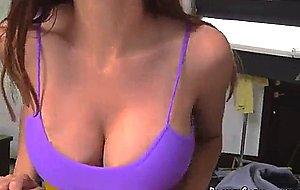 Sexy mia khalifa is hugely endowed with very huge tits