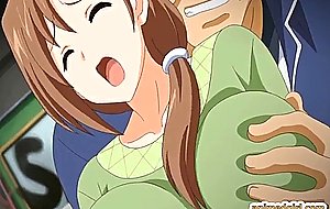 Japanese hentai with big tits honey fucking