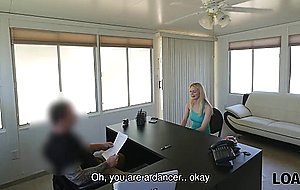 Loan4k pretty blonde allie rae gladly gives her sissy to loan agent