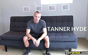 Gay stud shows up for his sex audition and masturbates