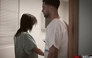 MILF joins her younger self to fuck handsome doctor