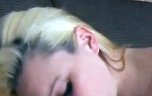 Chubby blonde fucked and facialized