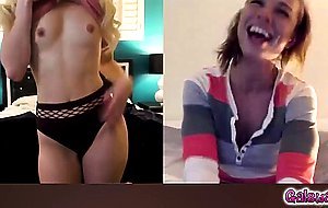 Adira Fox and Charlotte Stokely both strip off each other