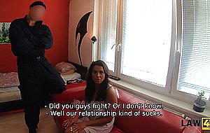 Law4k dark haired bitch is ready to get fucked by stranger for boys debts