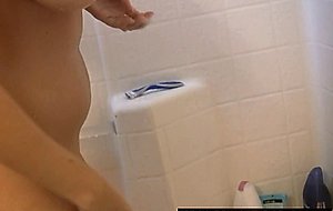 Big tit marie taking a shower at home hd