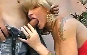 Fucking A Passionate Busty Tgirl