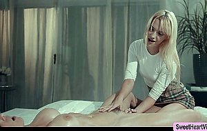 Kenna gives Cory a massage pussy licking