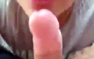 Amateur bj hand to mouth cumshot swallow