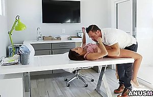 Anisa had sticky anal creampie with Johnny