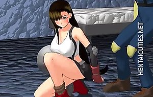 Gagged busty anime babe gets fucked