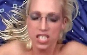 Nerdy slut got popped intense