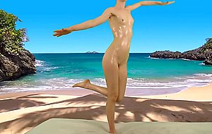 Hottest beach masturbation