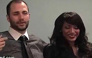 Busty brunette tranny shoves her dick in ass of guy
