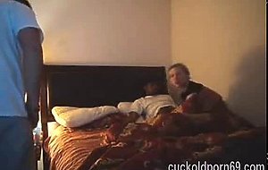 Hubby watching wife with young guy with huge cock
