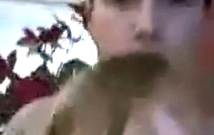 Amazing natural tits on slut fucking intense