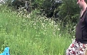 Hot euro babe gets fucked outdoors and takes a creamy facial cumshoney