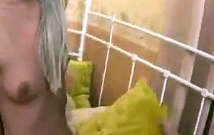 Horny blonde teen licks boyfriends cock and gets fucked in the ass