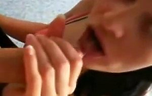 She is pretty and likes giving head