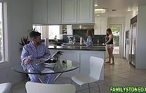 Stepdad pummeling Hannah Grace and Madi Collins sweet pussies