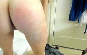 Hot Sexy Babe masturbating with her dildo in the bathroom
