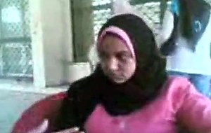 Arabic student showing at home for bf