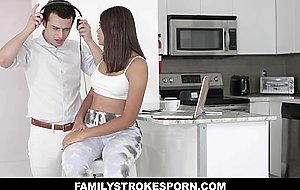 Hot Michelle Anderson Fucks Stepbro During Quarantine