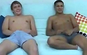 Straight horny boys relaxing