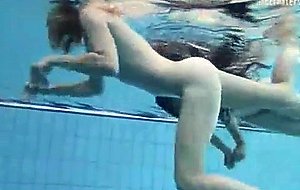 Underwater nude swimming pt
