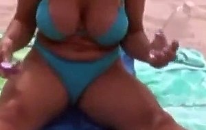 Milf exposed at the beach