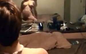 Big boobed college babe gets ass fucked on homemade 
