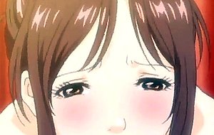 Two anime babes rubbing a cock