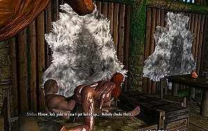 Big tits 3D MILF anal fisting Skyrim