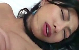 Hot asian teen vibrator and facial