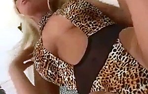 Hot blonde licks pussy juices