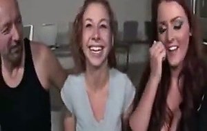 College babe gets banged intense in couch