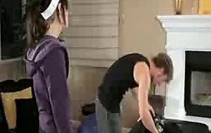Fitness instructor fucks her athlete