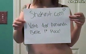 Amandabelle booty shake video for the shakinit