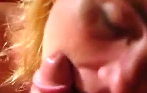 Wife gives bj and gets facialized