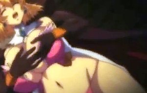 Princess hentai with huge melon tits tittyfucked