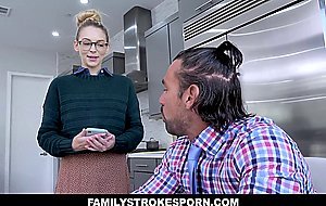 Strict Stepfather Pounds Submissive Lily Larimar