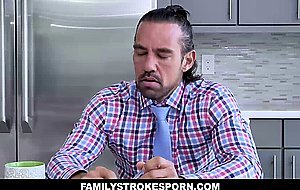 Strict Stepfather Pounds Submissive Lily Larimar