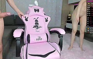 Doggystyle with cute blond with massive ending in her face