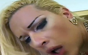 Blonde tranny tight ass penetrated