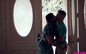 Hunk stud Zak Bishop and Dominic Pacifico swallowing cocks