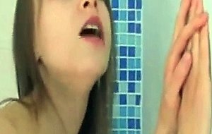 Young blonde with big tits fucking in the bathroom