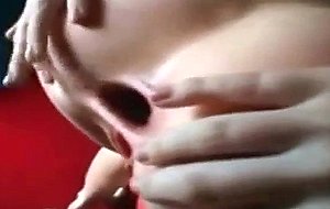 Girls takes a big cock up her ass a