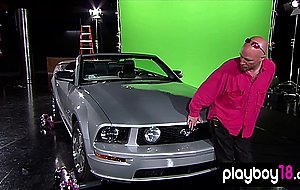 Busty blondies Andrea Lowell and Teagan Presley playing a trick on two guys